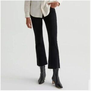 AG Adriano Goldschmid FARRAH BOOT CROP SULFUR BLACK  SZ 31 CROPPED BOOTCUT